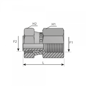 ORFS swivel nut – BSPP female. (AFGO..FFG)